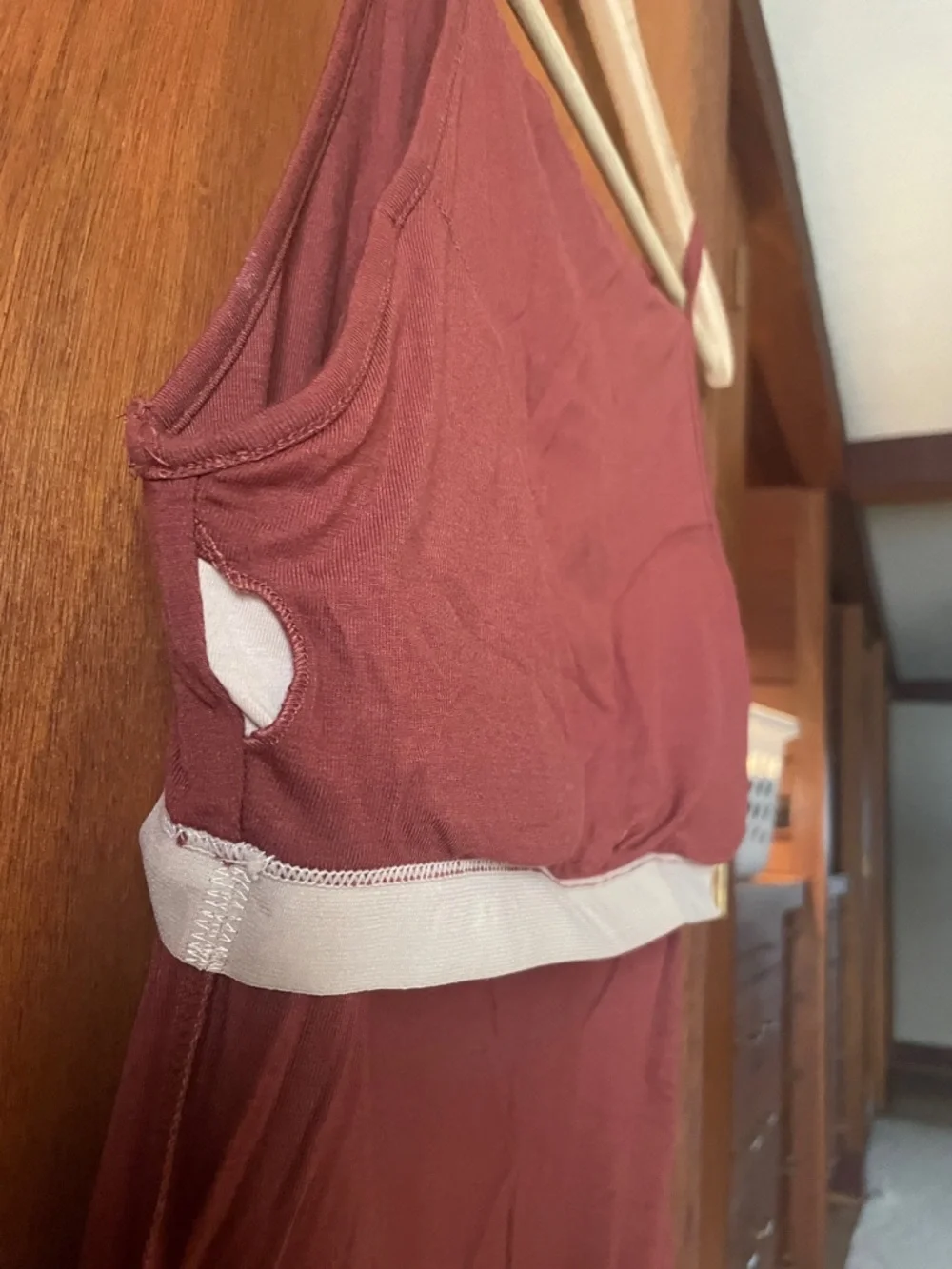 OGL Rust Brown Built-In Bra Tank Top